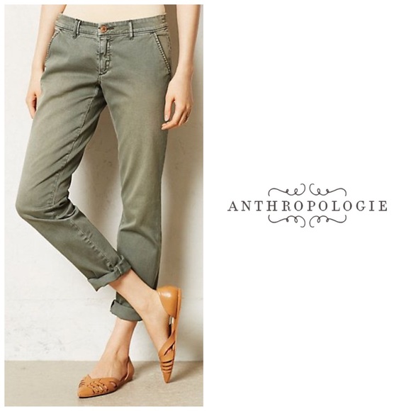 Anthropologie Pants - Anthropologie Pilcro Green Hyphen Chinos